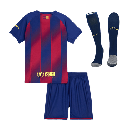 Barcelona Tröja 2025/26 Hemmaställ Röd & Blå Barn-16