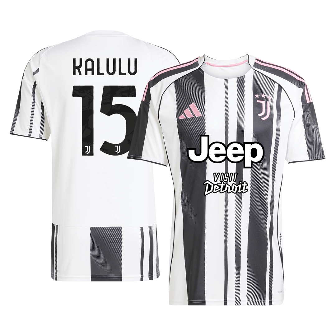 Juventus Tröja KALULU #15 2025/26 Hemma Svart & Vitt