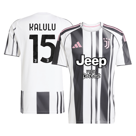 Juventus Tröja KALULU #15 2025/26 Hemma Svart & Vitt