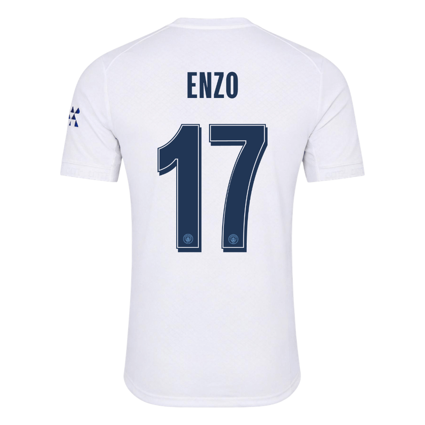 Manchester City Tröja ENZO #17 2026/27 Tredje Autentisk Vit - UCL-3
