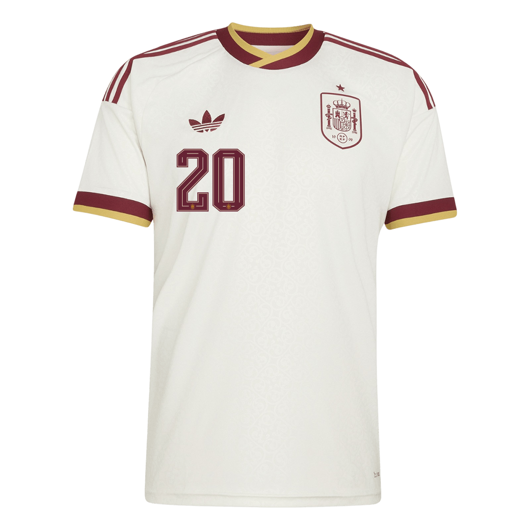 Spanien Tröja PEDRI #20 2026 Borta Vit
