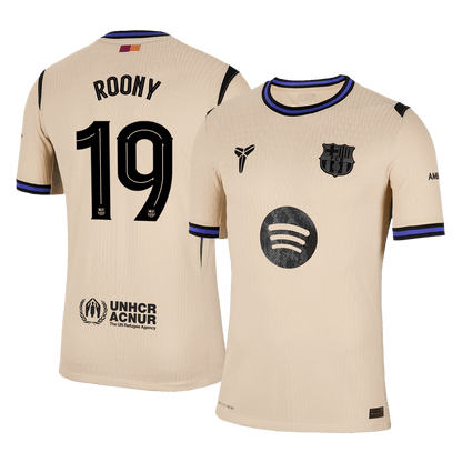 Barcelona Tröja ROONY #19 2025/26 Borta Gul - UCL