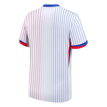 Frankrike Tröja Euro 2024 Borta Vit-10