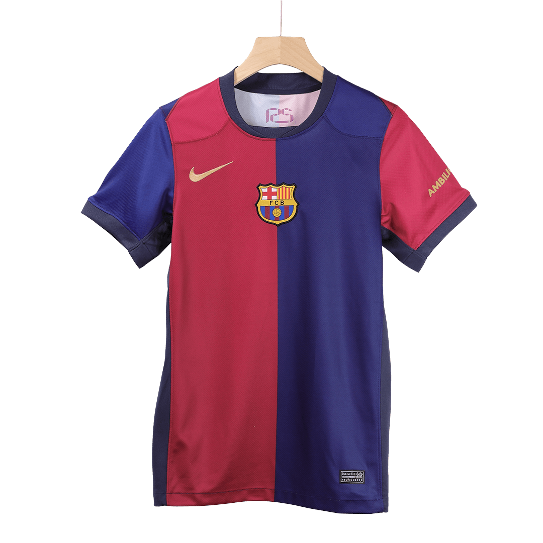 Barcelona Tröja COLDPLAY #10 2024/25 Hemma Röd & Blå
