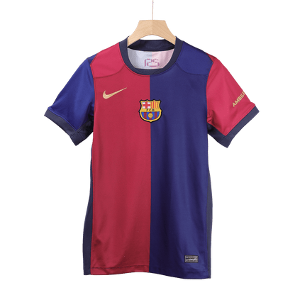Barcelona Tröja COLDPLAY #10 2024/25 Hemma Röd & Blå-11