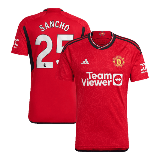 Manchester United Tröja SANCHO #25 2023/24 Hemma Röd