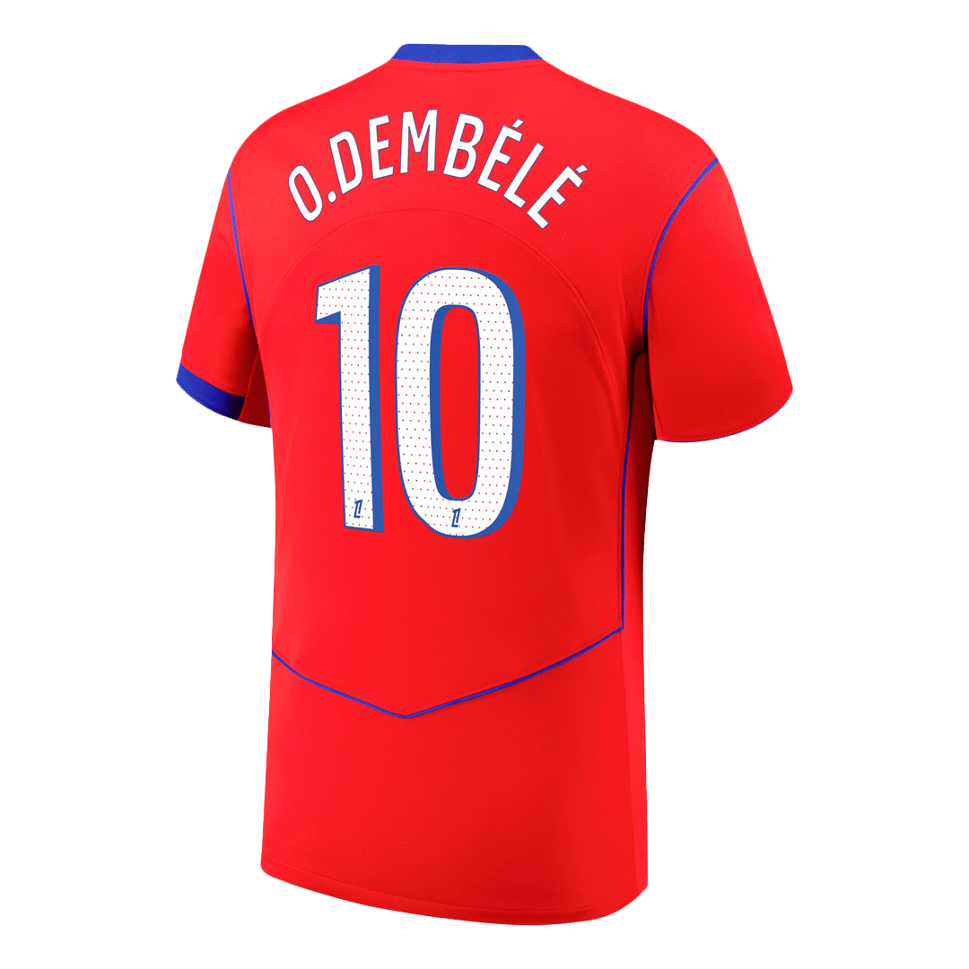 PSG Tröja O.DEMBÉLÉ #10 2025/26 Tredje Röd-8