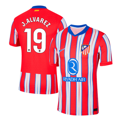 Atletico Madrid Tröja J.ALVAREZ #19 2024/25 Hemma Autentisk Röd & Vit