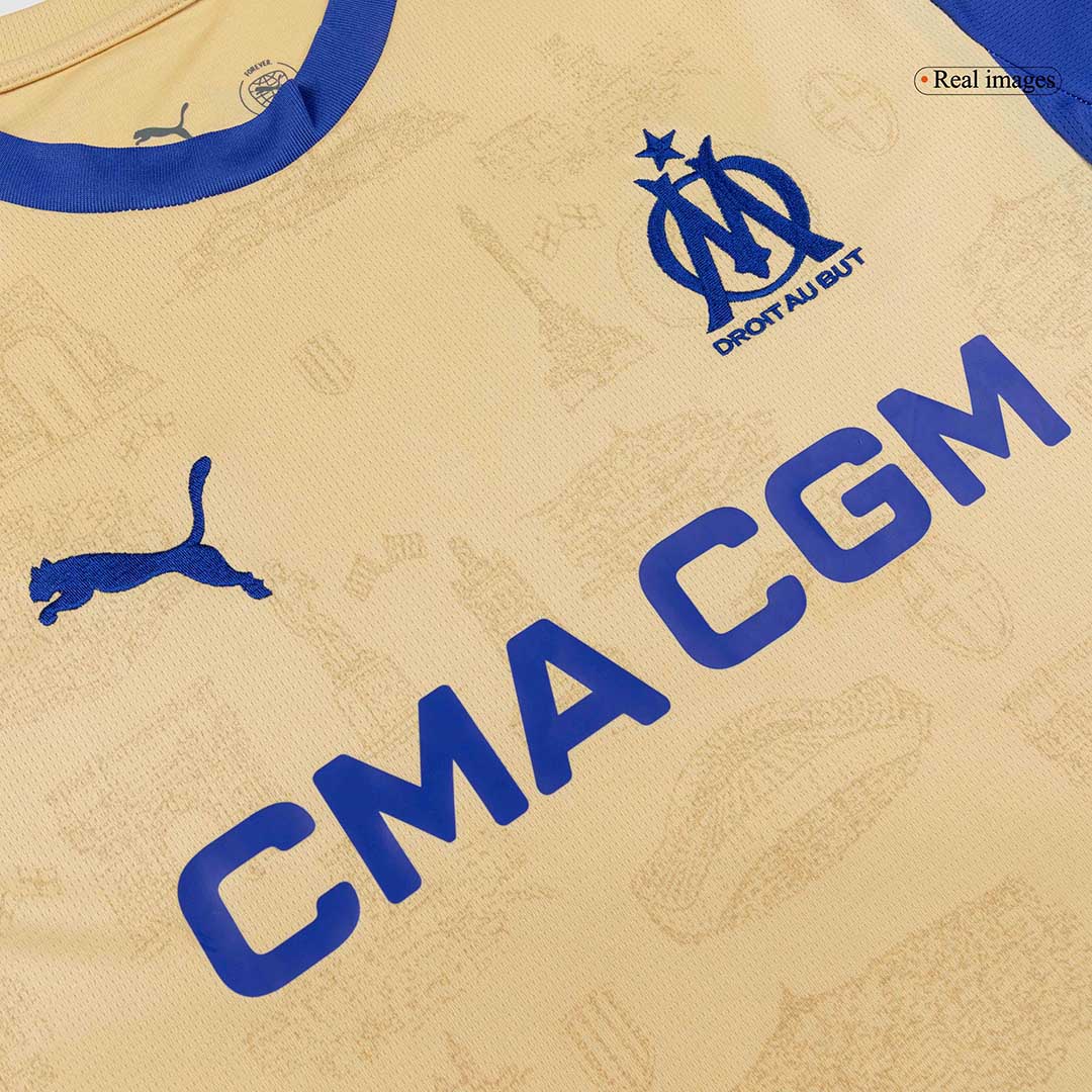 Marseille Tröja 2025/26 Fourth Away Gul-6