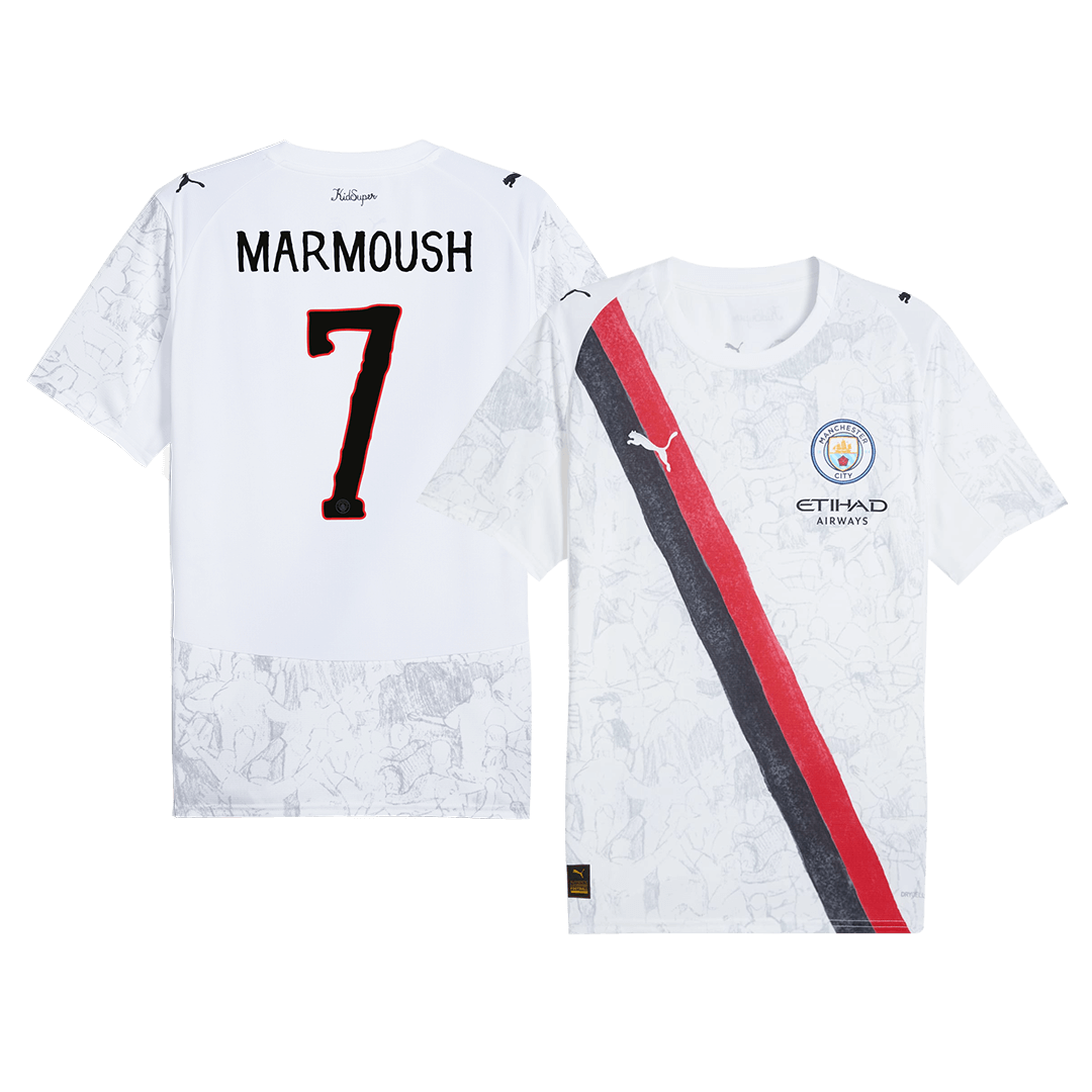Manchester City Tröja MARMOUSH #7 2025/26 Vit