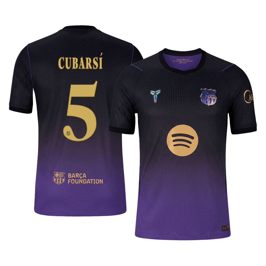 Barcelona Tröja CUBARSÍ #5 2026/27 Borta Autentisk Black/Purple - UCL