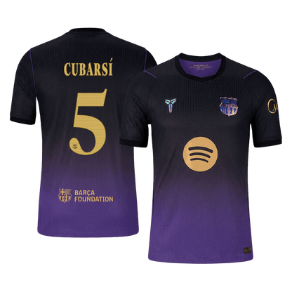 Barcelona Tröja CUBARSÍ #5 2026/27 Borta Autentisk Black/Purple - UCL