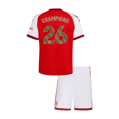 Arsenal Tröja CHAMPIONS #26 2026/27 Hemma Röd Barn