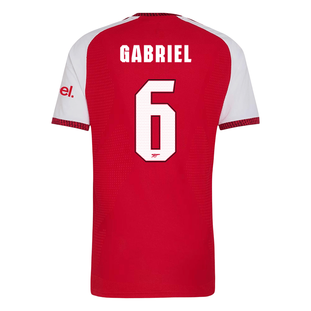 Arsenal Tröja GABRIEL #6 2026/27 Hemma Autentisk Röd - UCL-3