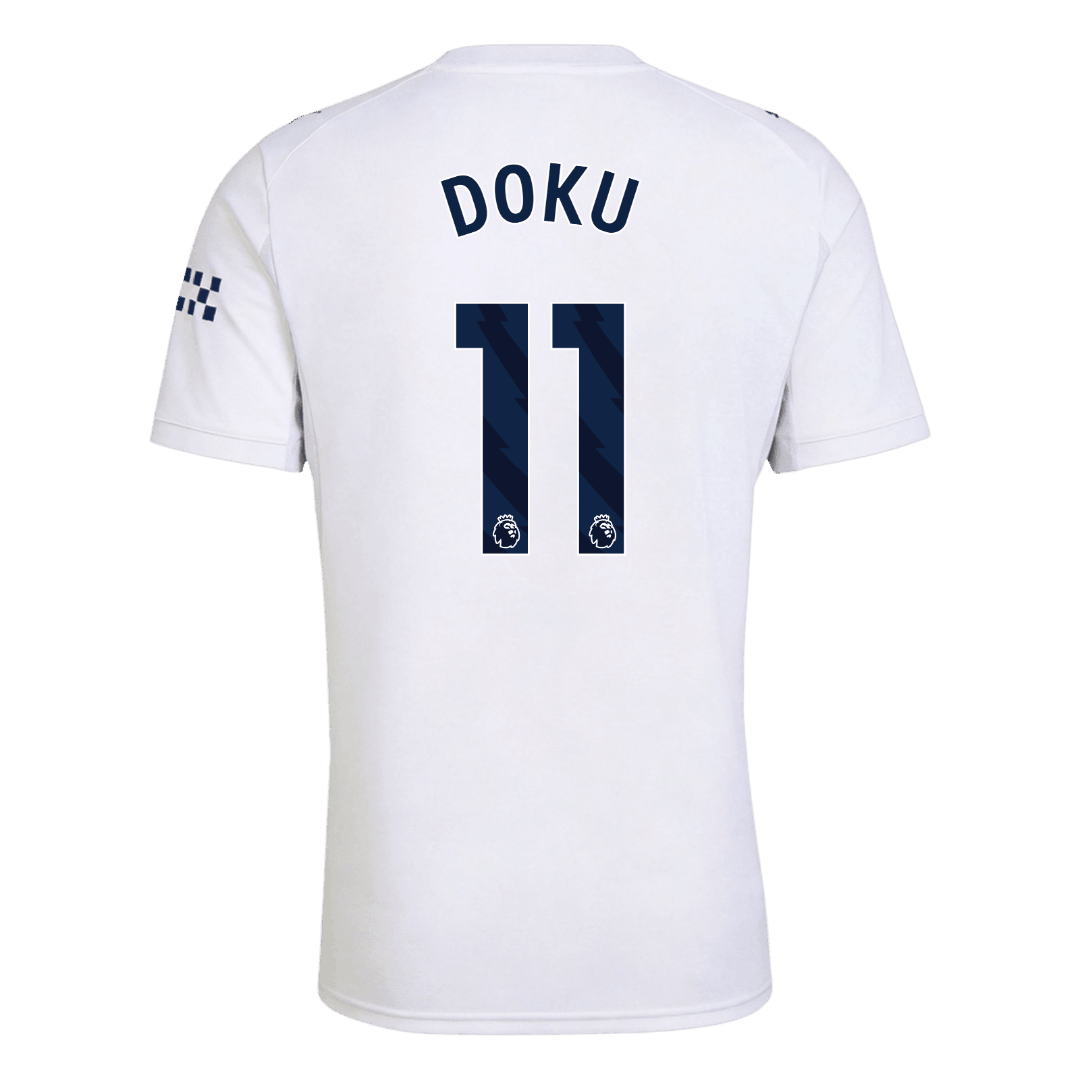 Manchester City Tröja DOKU #11 2026/27 Third Vit