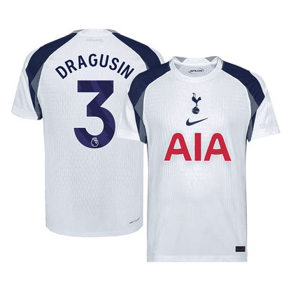 Tottenham Hotspur Tröja DRAGUSIN #3 2025/26 Hemma Vit
