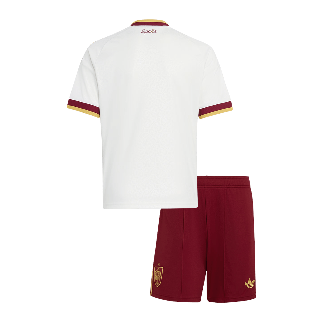 Spanien Tröja 2026 Borta Vit Barn-11