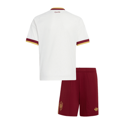 Spanien Tröja 2026 Borta Vit Barn-11