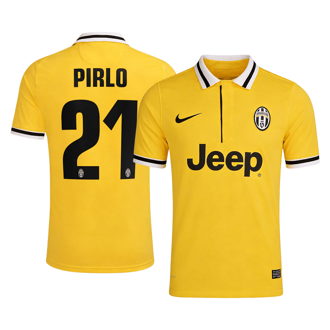 PIRLO #21 Juventus Bortatröja 2013/14 Retro Tröja
 Gul