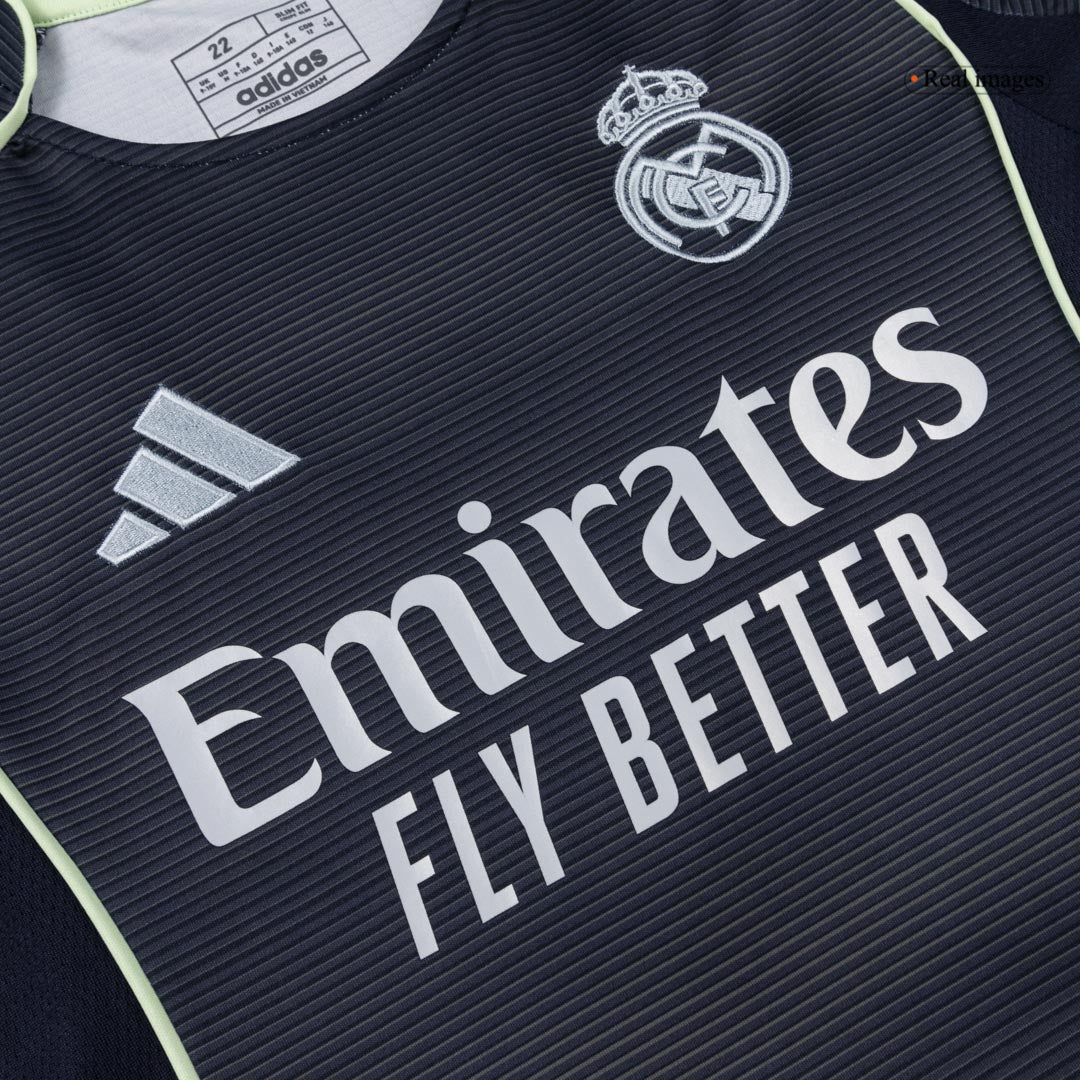 Real Madrid Tröja 2025/26 Borta Mörkblå Barn Premium-8