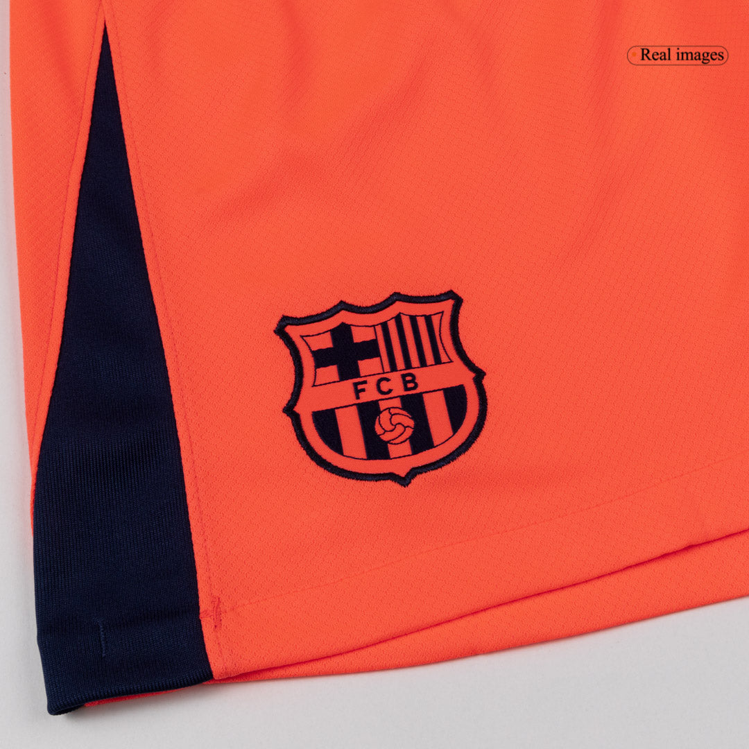 Barcelona Shorts 2025/26 Tredje Orange-3