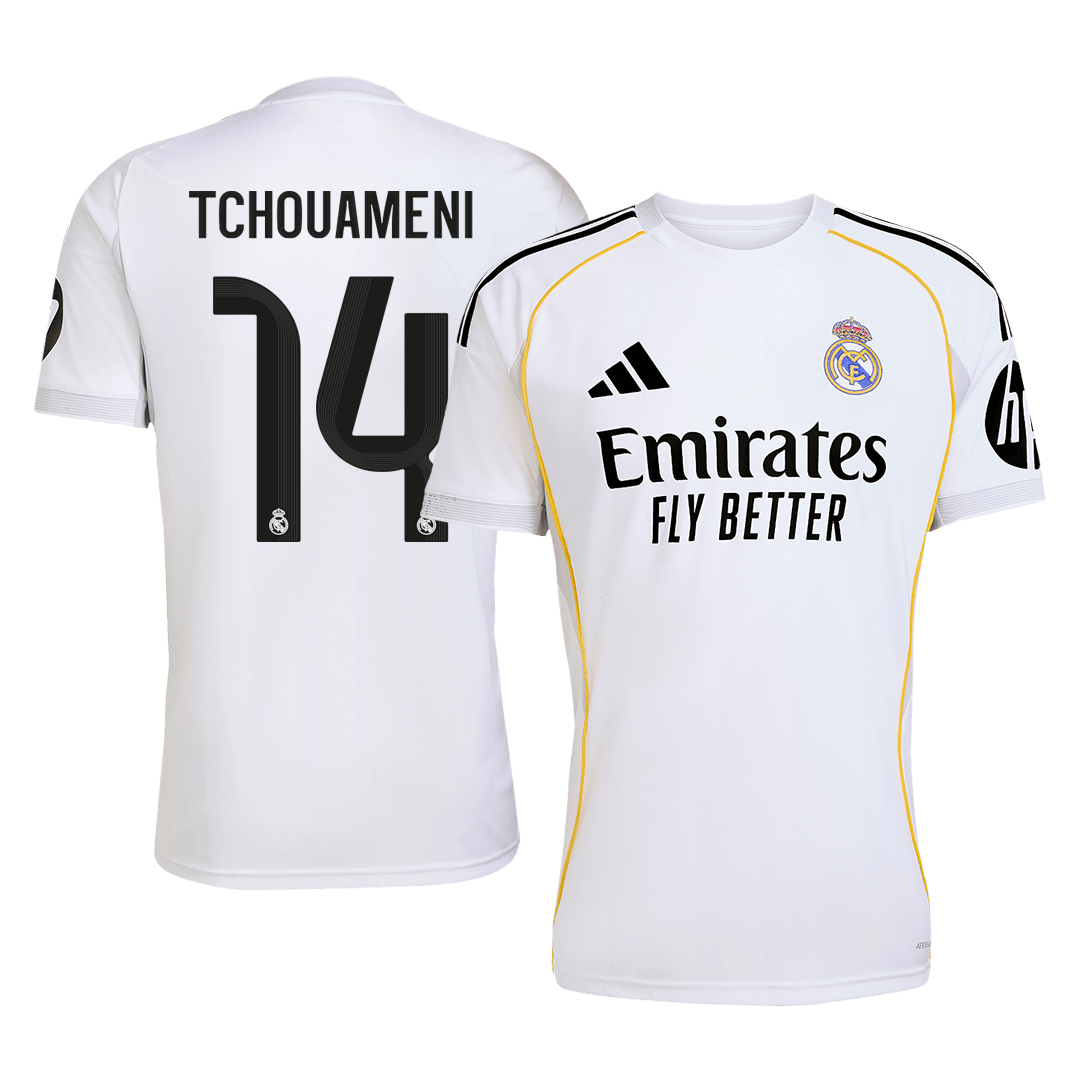 TCHOUAMENI #14 Real Madrid Tröja 2025/26 Hemma Premium Vit