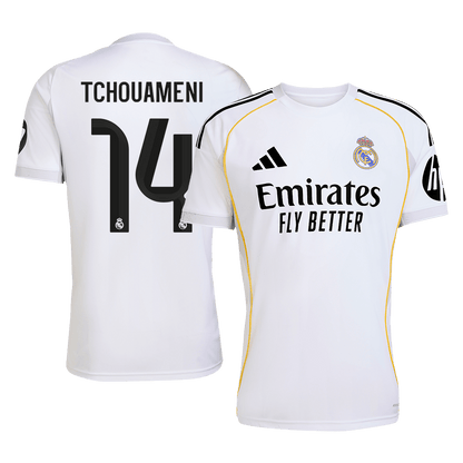 TCHOUAMENI #14 Real Madrid Tröja 2025/26 Hemma Premium Vit
