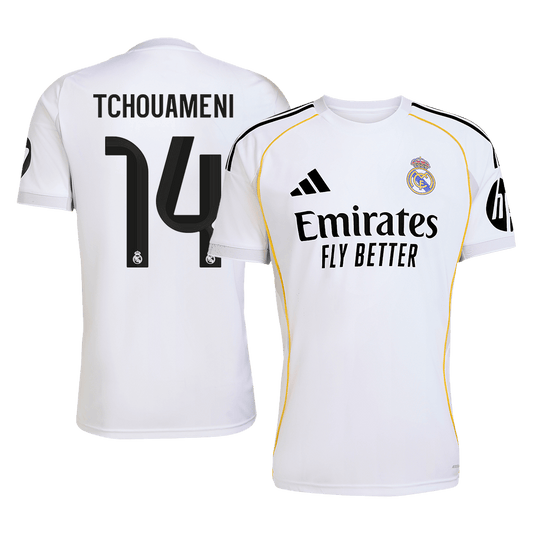 TCHOUAMENI #14 Real Madrid Tröja 2025/26 Hemma Premium Vit