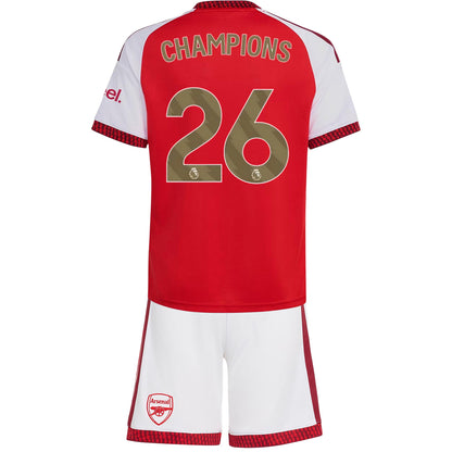 Arsenal Tröja CHAMPIONS #26 2026/27 Hemma Röd Barn