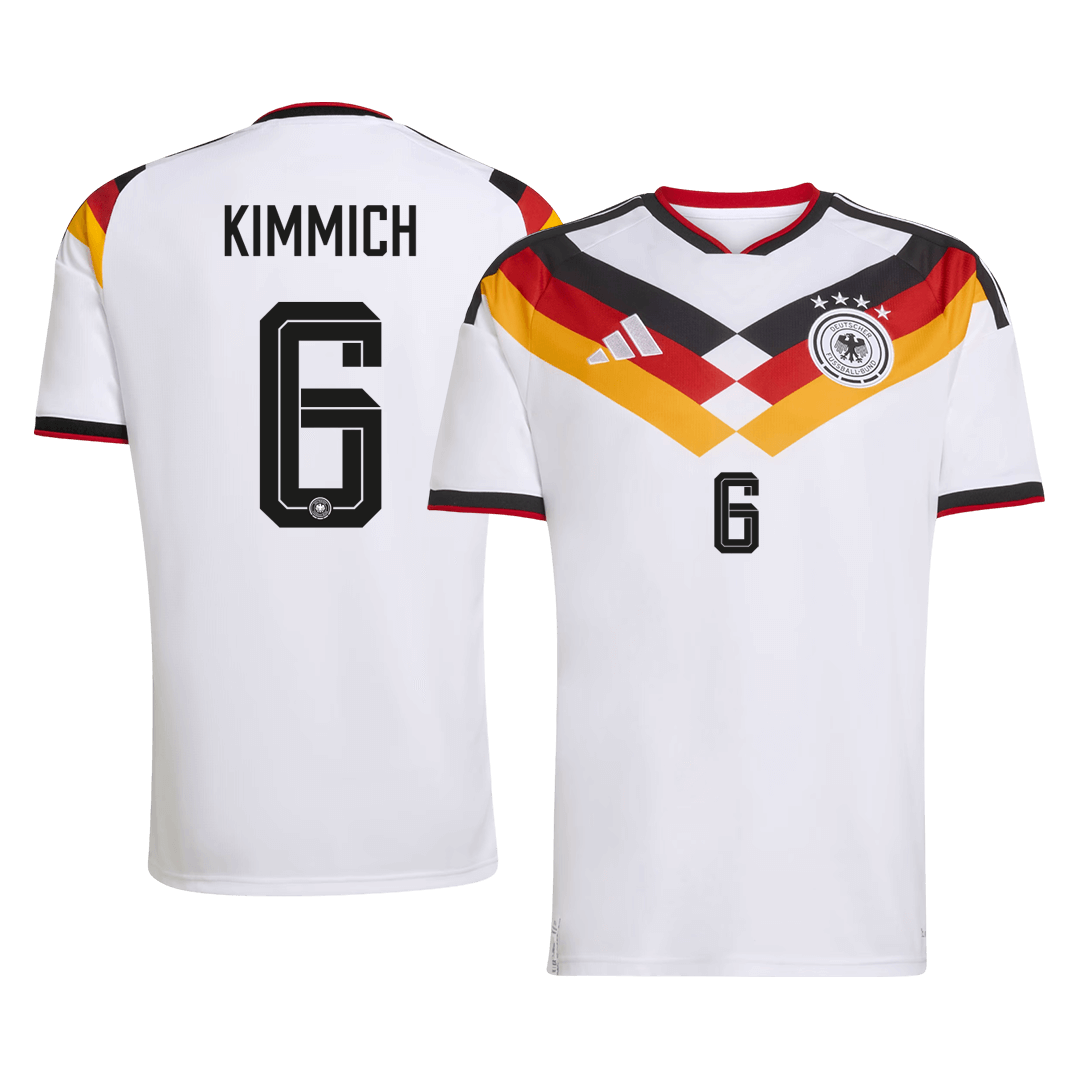 Tyskland Tröja KIMMICH #6 2026 Hemma Vit