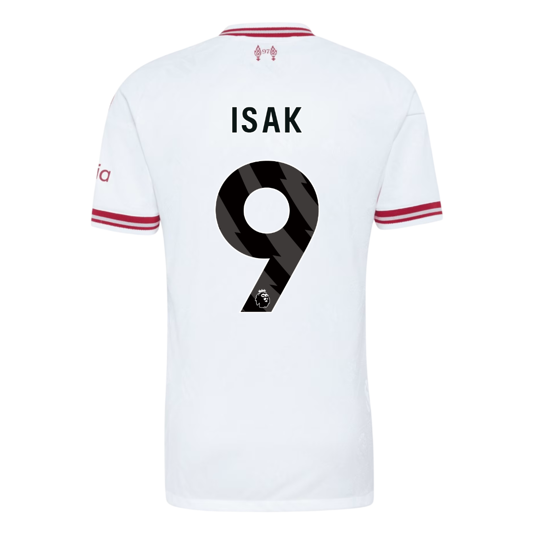 Liverpool Tröja ISAK #9 2026/27 Borta Autentisk Vit-3