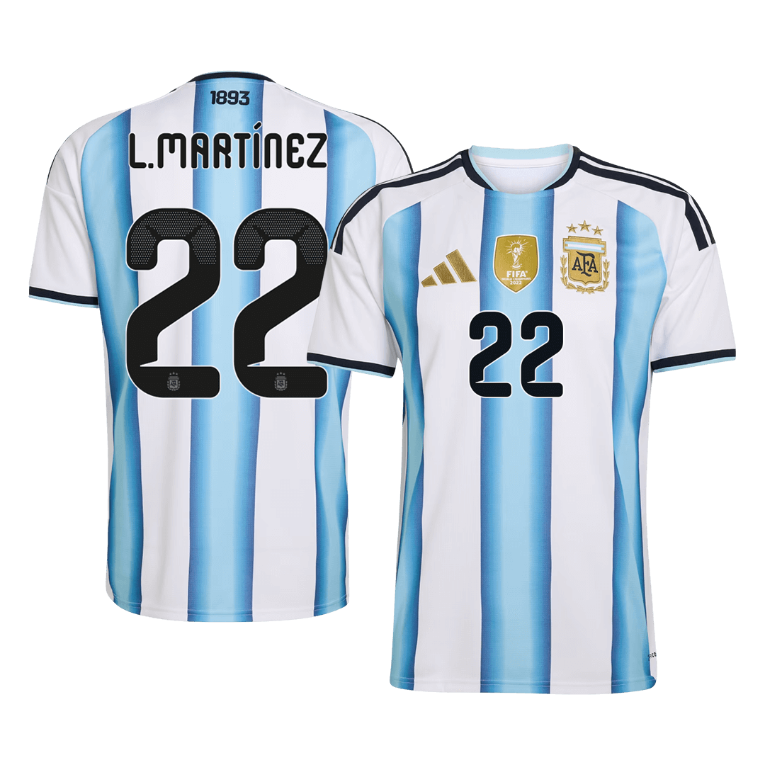 L.MARTÍNEZ #22 Argentina Tröja 2026 Hemma Premium Blå & Vit
