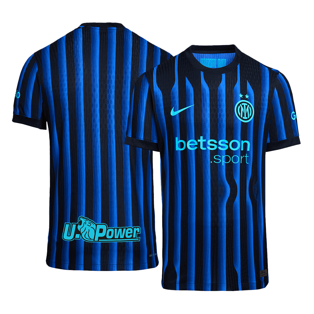 Inter Milan Tröja 2025/26 Hemma Autentisk Blå och svart