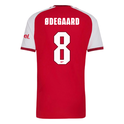 Arsenal Tröja ØDEGAARD #8 2026/27 Hemma Autentisk Röd - UCL-3