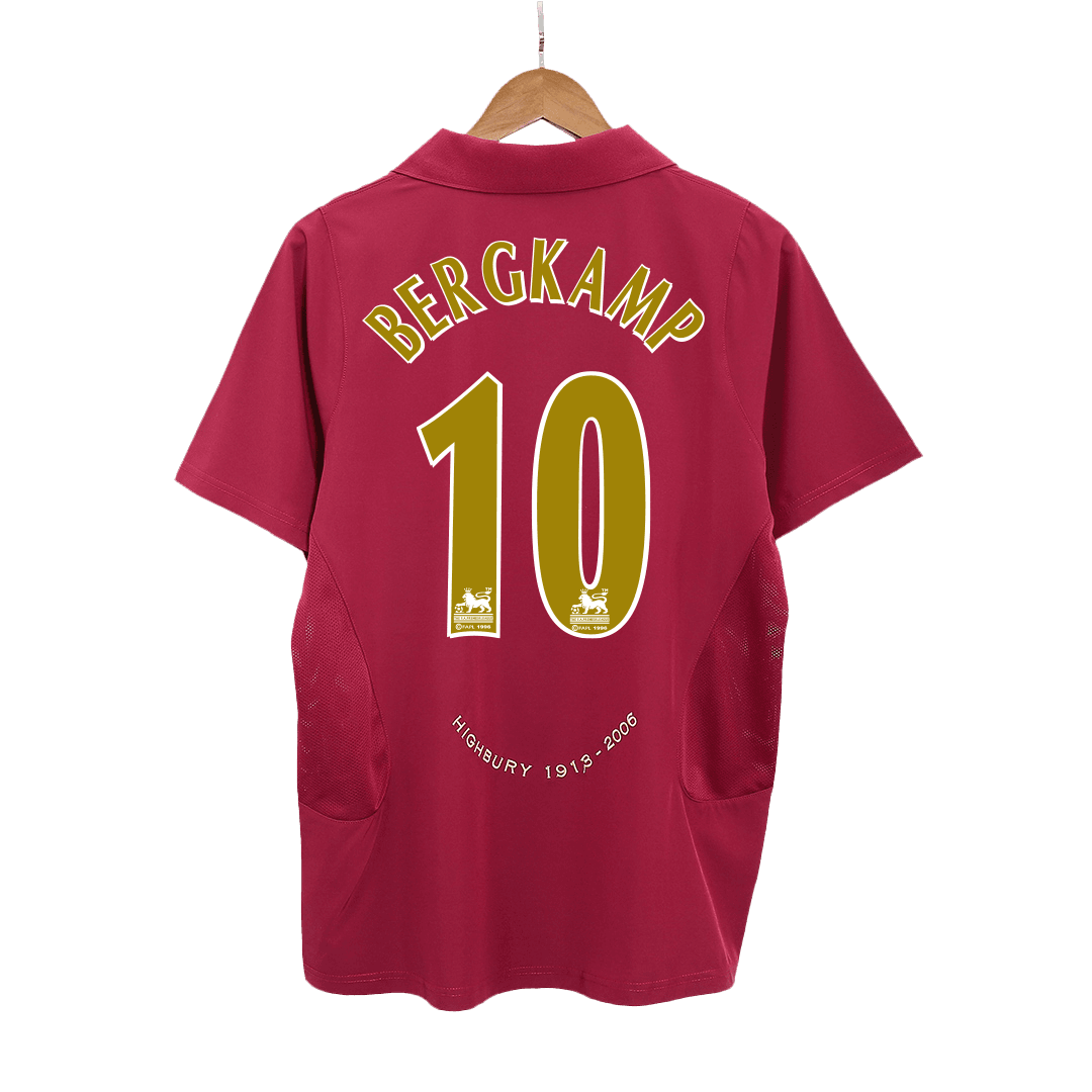 BERGKAMP #10 Arsenal Hemmatröja 2005/06 Retro Tröja
 Röd