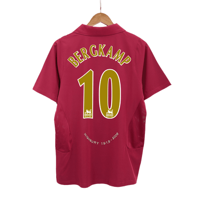 BERGKAMP #10 Arsenal Hemmatröja 2005/06 Retro Tröja
 Röd