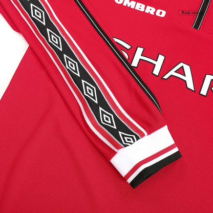 Manchester United Hemmatröja 1998/99 Retro Tröja-4