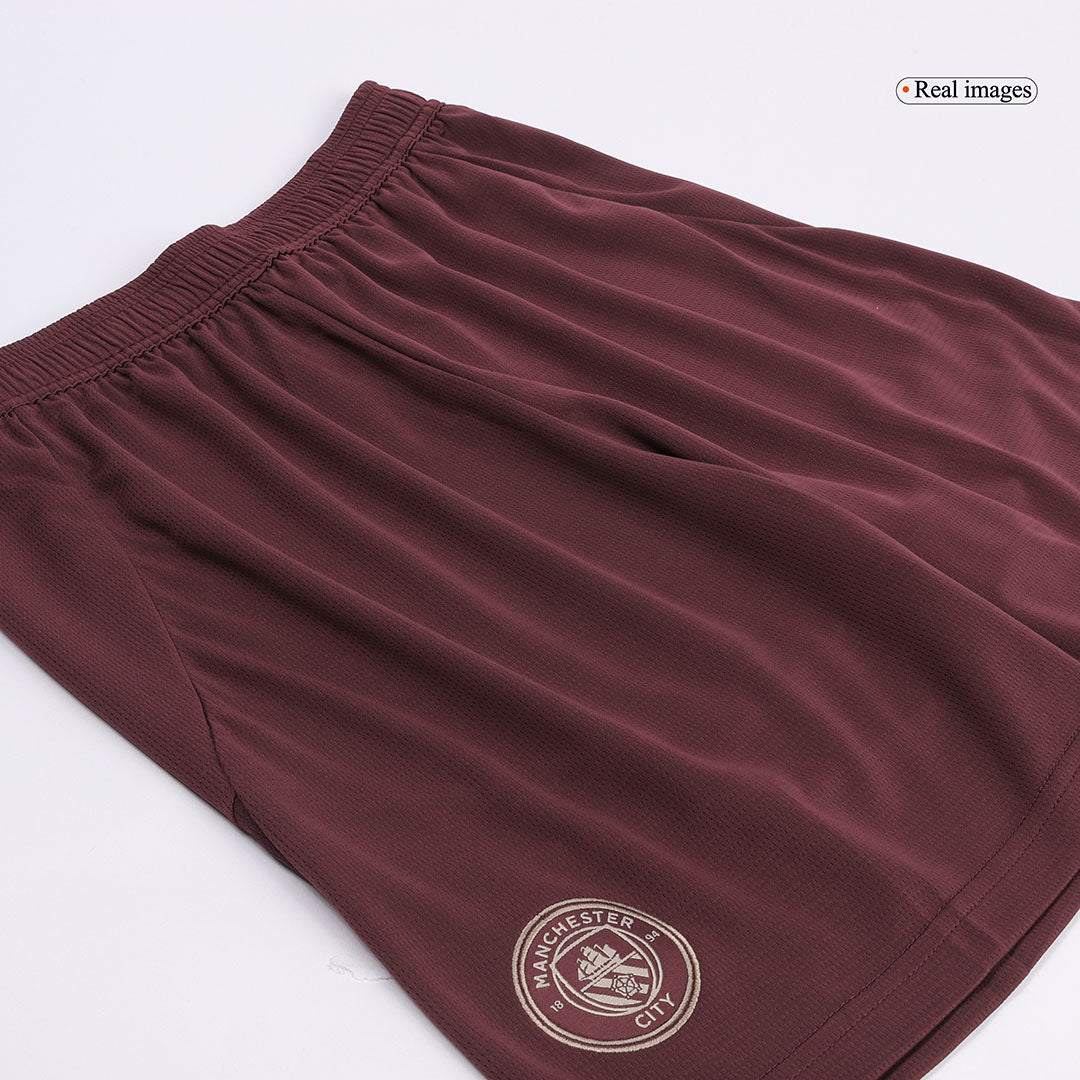 Manchester City Shorts 2024/25 Tredje Röd-2