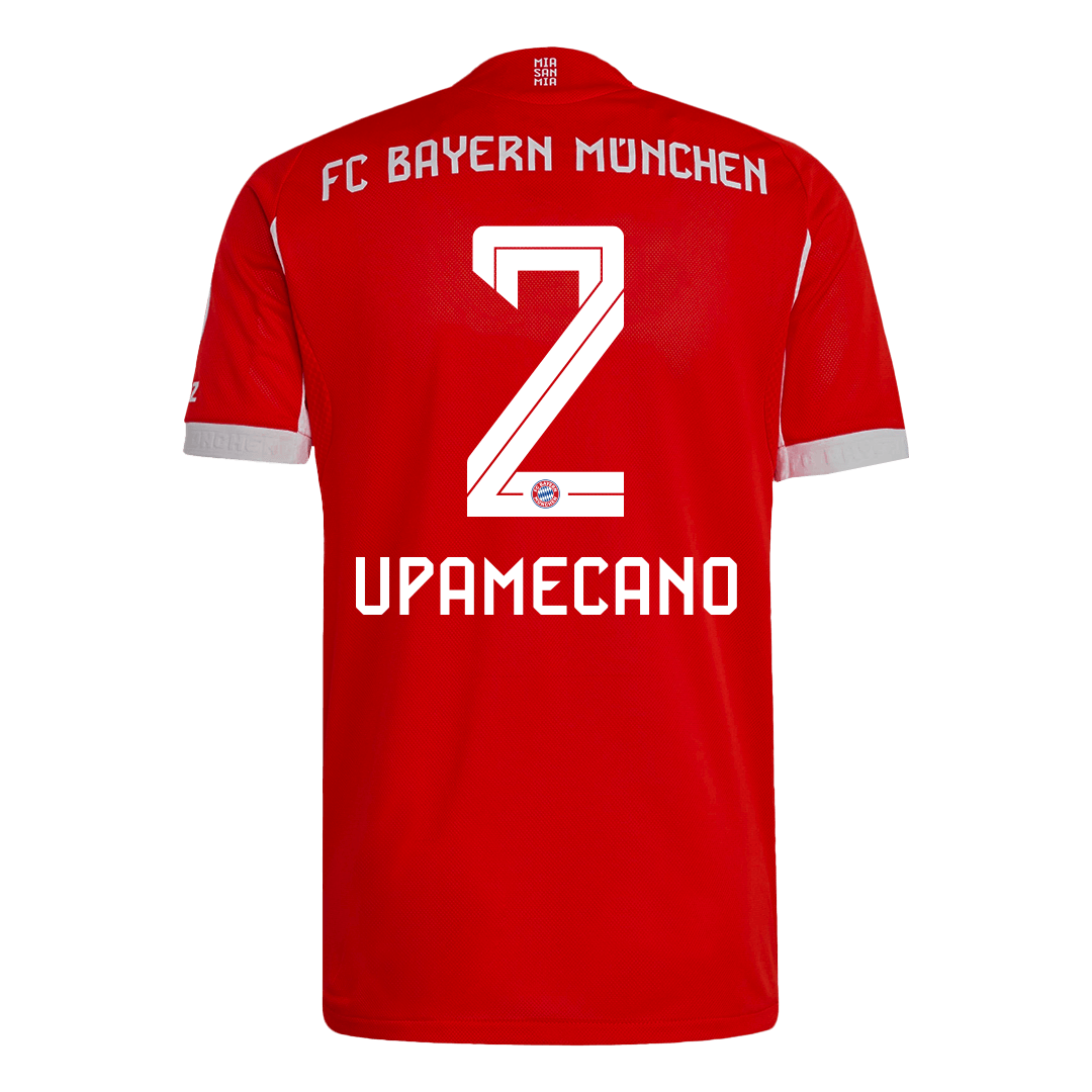Bayern Munich Tröja UPAMECANO #2 2025/26 Hemma Röd-12