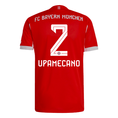 Bayern Munich Tröja UPAMECANO #2 2025/26 Hemma Röd-12