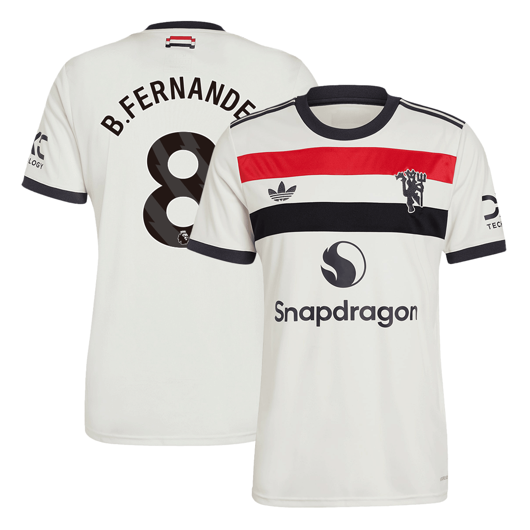 Manchester United Tröja B.FERNANDES #8 2024/25 Tredje Vit