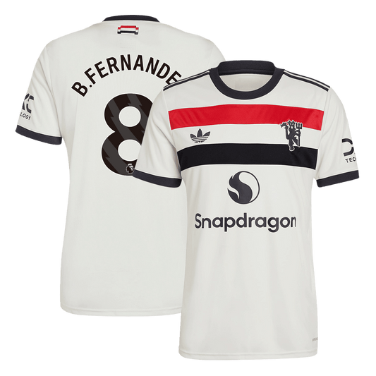 Manchester United Tröja B.FERNANDES #8 2024/25 Tredje Vit