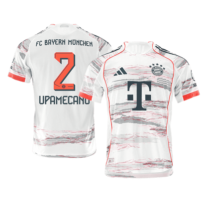 Bayern Munich Tröja UPAMECANO #2 2025/26 Borta Vit