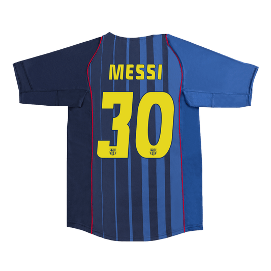 MESSI #30 Barcelona Bortatröja 2004/05 Retro Tröja
 Blå