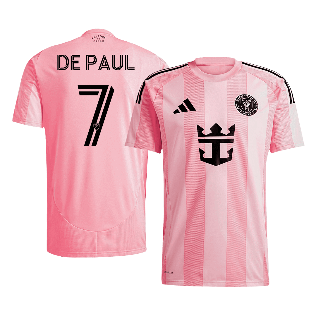 Inter Miami CF Tröja DE PAUL #7 2025 Hemma Rosa