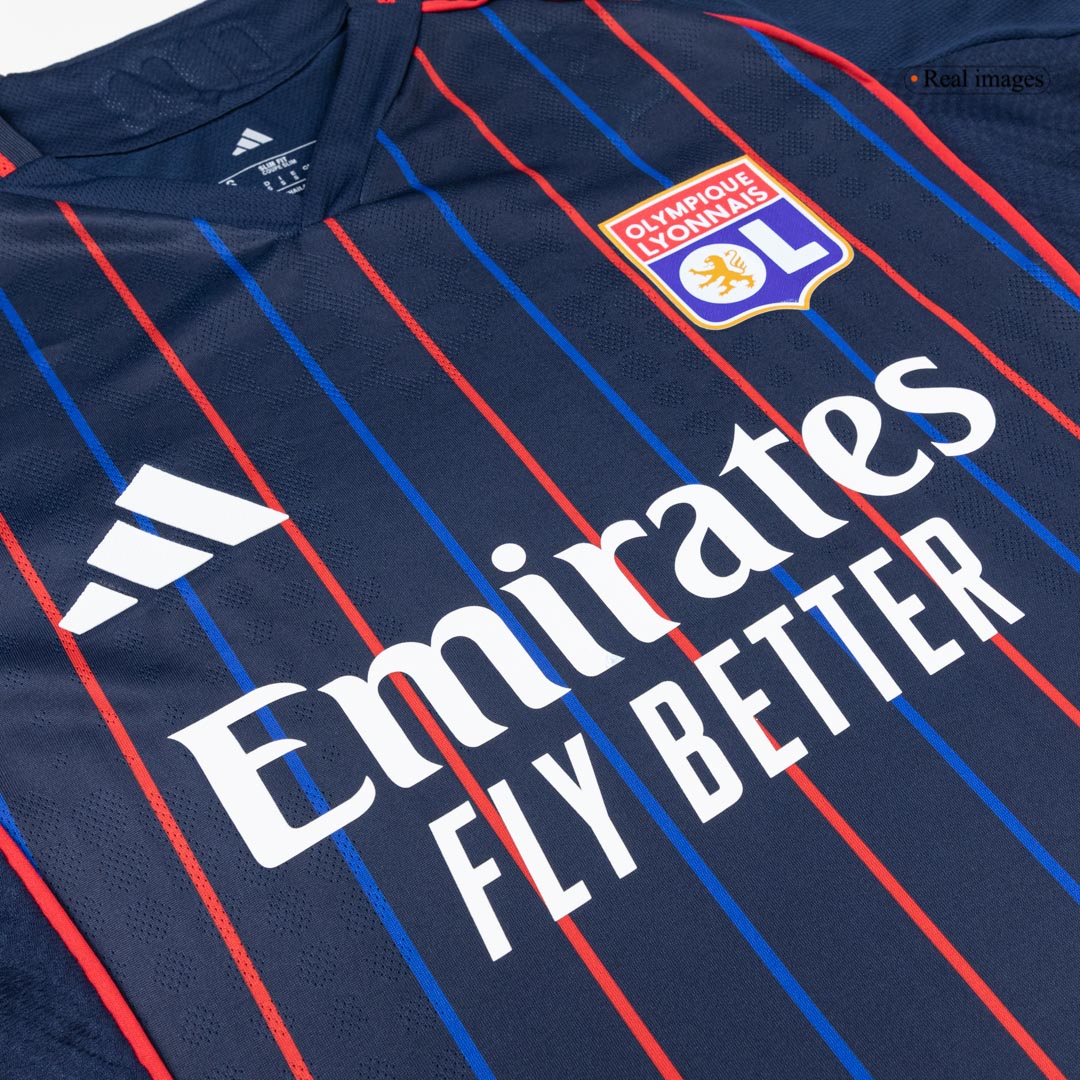 Olympique Lyonnais Tröja 2025/26 Borta Autentisk Mörkblå