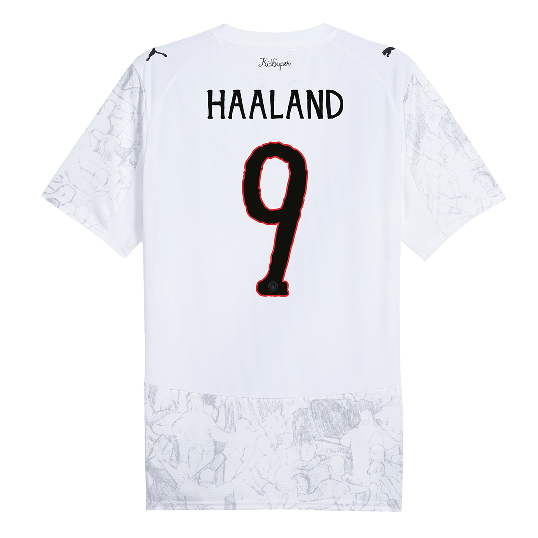 Manchester City Tröja HAALAND #9 2025/26 Vit-11