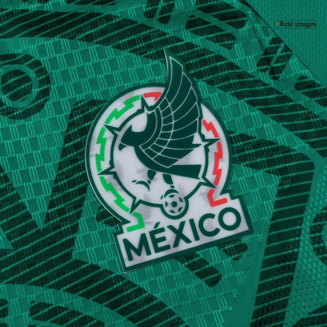 Mexiko Tröja Raúl #9 2026 Hemma Autentisk Grön-7