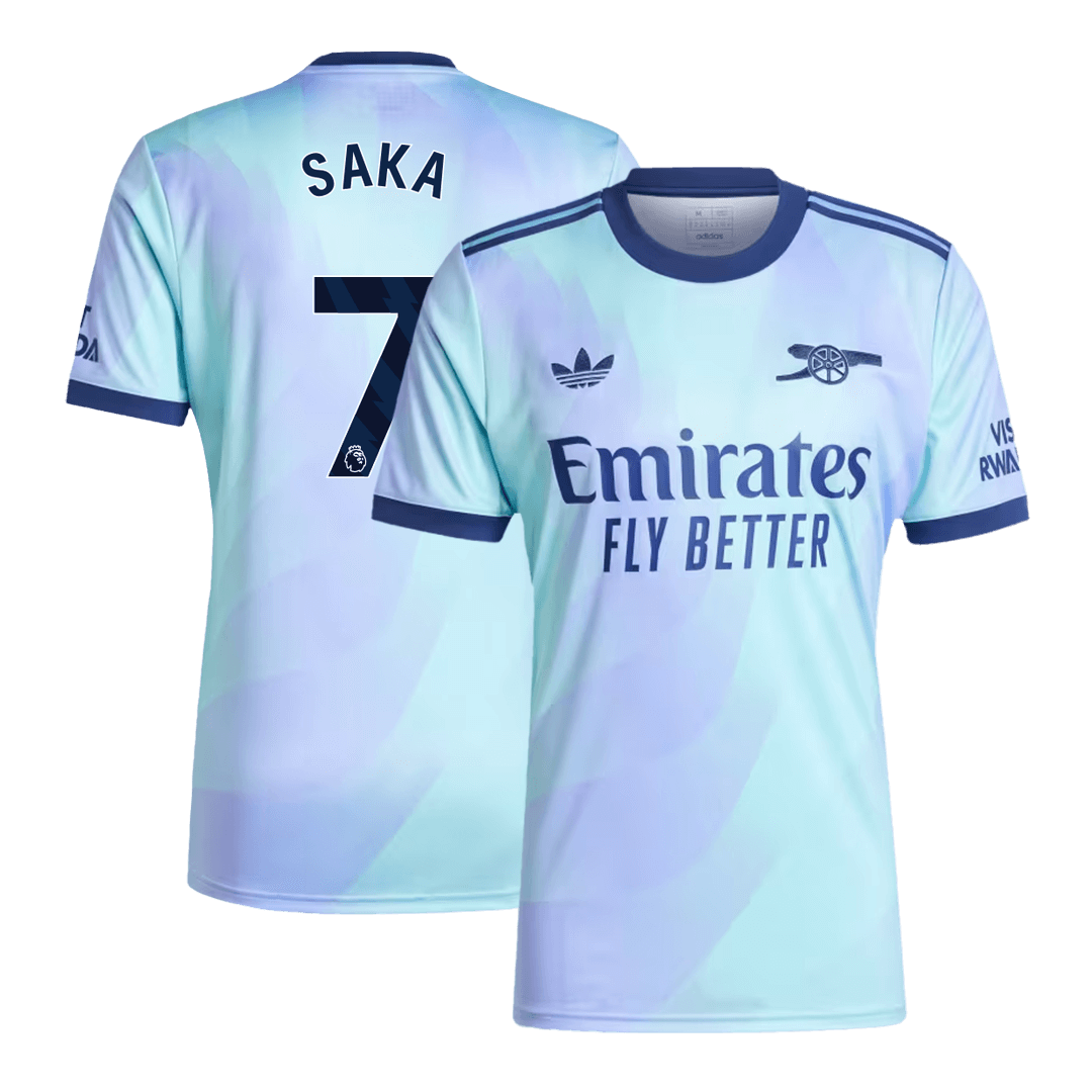 Arsenal Tröja SAKA #7 2024/25 Tredje Purple&Blue