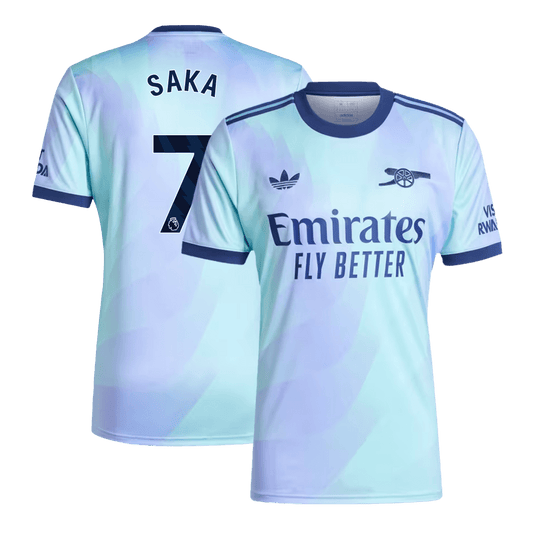 Arsenal Tröja SAKA #7 2024/25 Tredje Purple&Blue